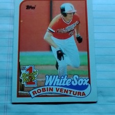 Topps 1989 Robin Ventura #764 Chicago White Sox MLB Baseball Card Rookie #1 DP. rookie card picture