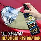 JOIKJOIK 100ml Car Headlight Restoration Spray Repair Polish Lens Kit + Sponge