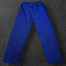 Columbia Men s Rain Pants Small Blue PVC Ankle Snaps Pockets Waterproof Outdoor