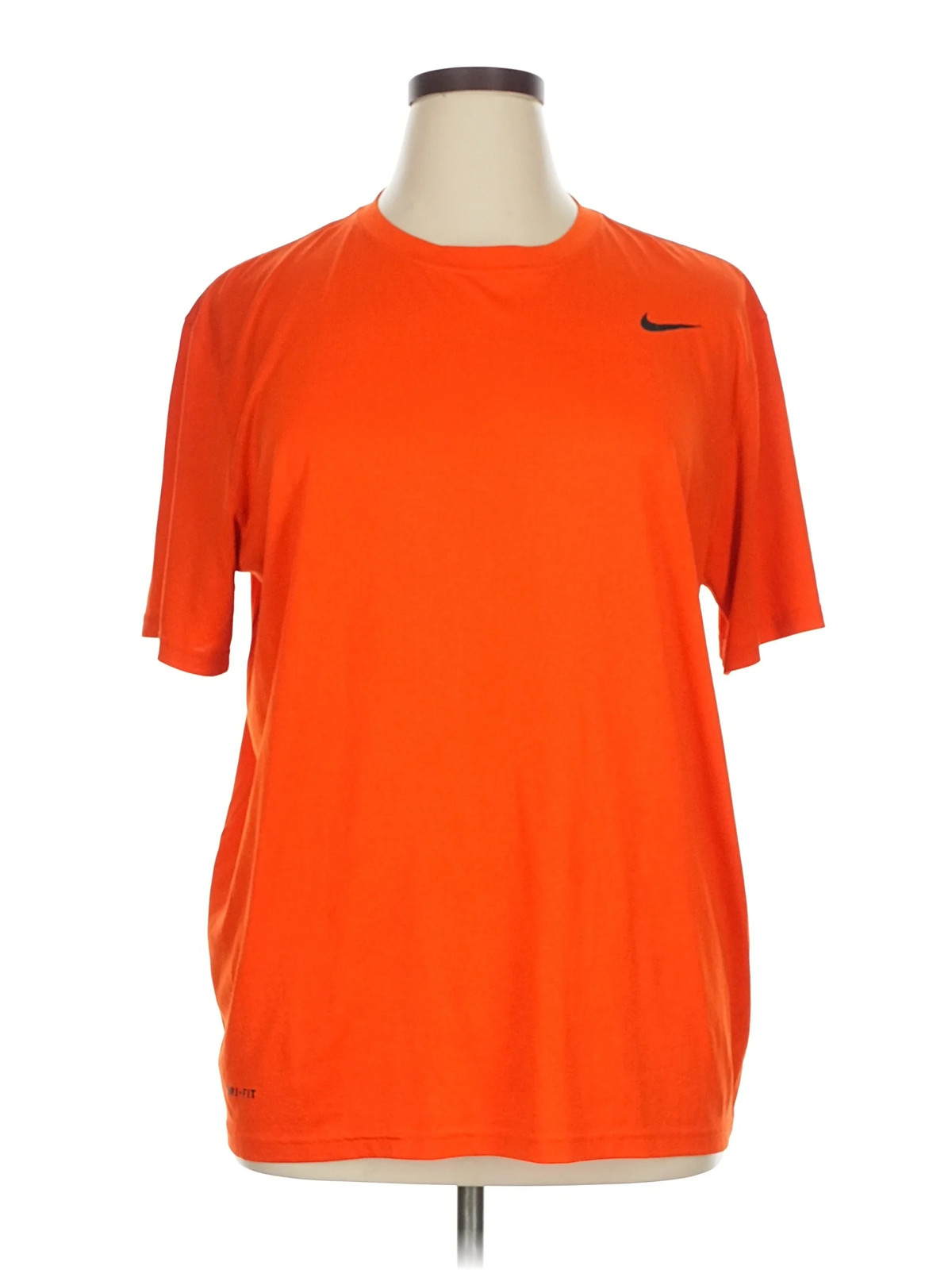 Nike Women Orange Active T-Shirt XL
