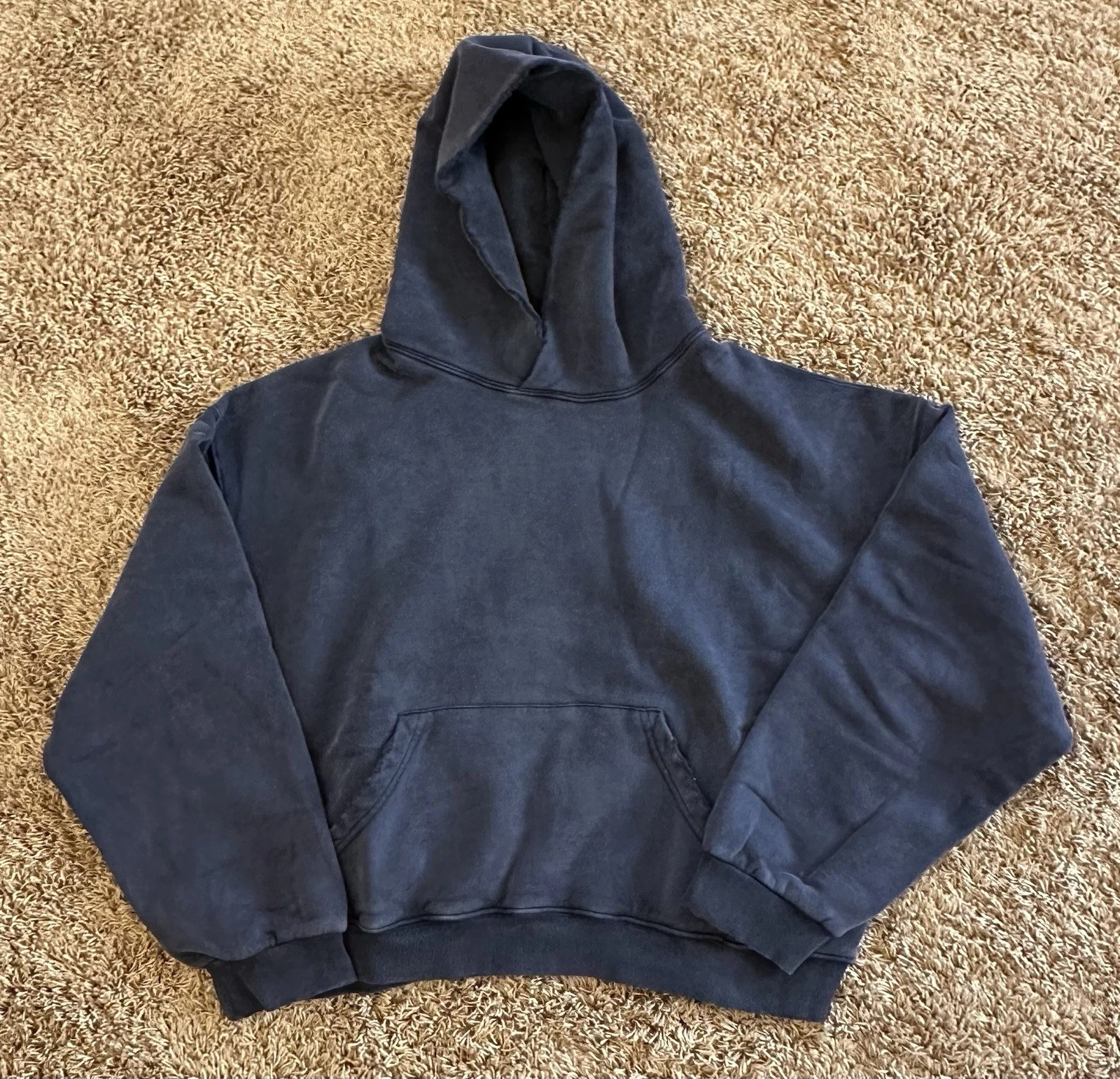 1213 studio vintage fade purple russell distressed hoodie boxy cropped s m image 5
