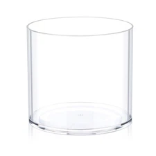 Flower Clear Plastic Vase Centerpiece for Home, Wedding Party, Clear Cylinder...