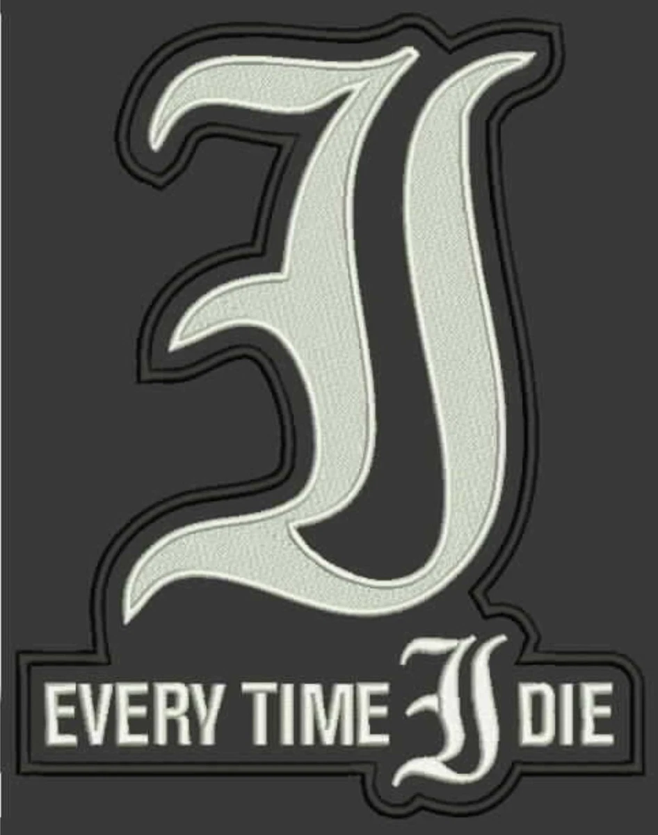 LARGE EMBROIDERED EVERY TIME I DIE BACK PATCH (Please Read Ad)