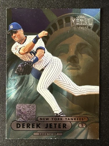 Derek Jeter 1998 Metal Universe Statue of Liberty #199 New York Yankees