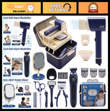 Kids Shaving Kit Play Set - Realistic Barbershop Accessories  Hair Salon Toys,