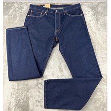 Levis Jeans Mens 36x32 512 Slim Taper Dark Indigo Stretch NEW