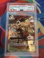 2025 DISNEY LORCANA EN 9-FABLED ICONIC MICKEY MOUSE - BRAVE LITTLE PRINCE PSA 10