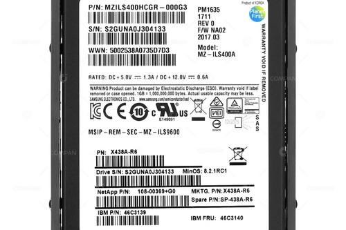X438A-R6 NETAPP SSD 400GB SAS 6G 2.5" SFF FOR DS2246 - Afbeelding 4 van 8