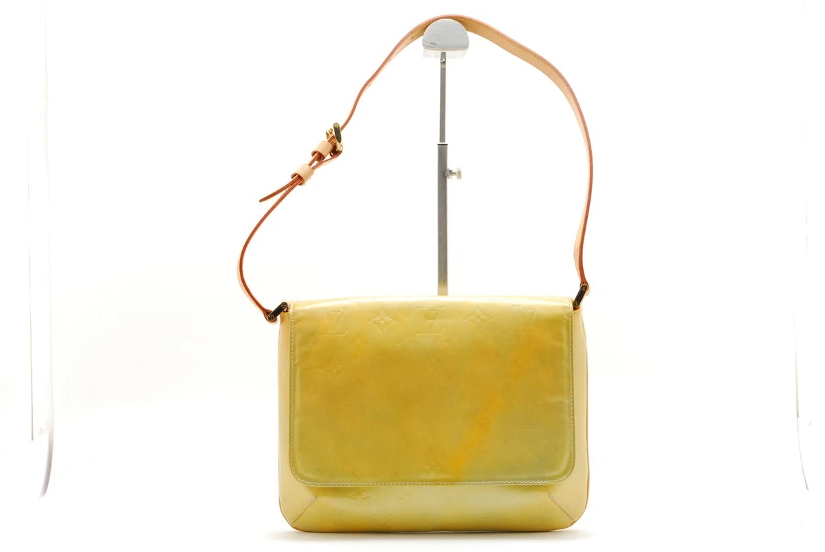 Louis Vuitton Yellow Vernis Thompson Shoulder Bag