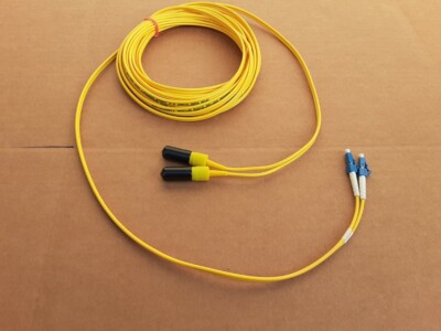 US MADE 10 m BICONIC to ST single mode fiber optic cable