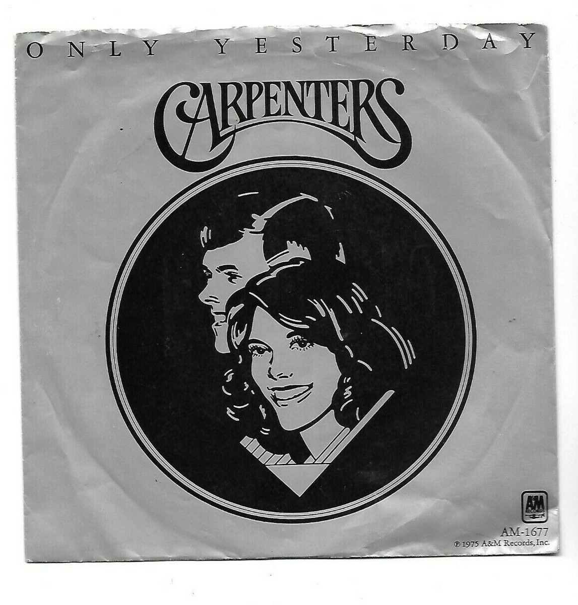 Carpenters Only Yesterday / Happy 45 rpm | eBay