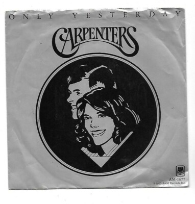 Carpenters Only Yesterday / Happy 45 rpm | eBay