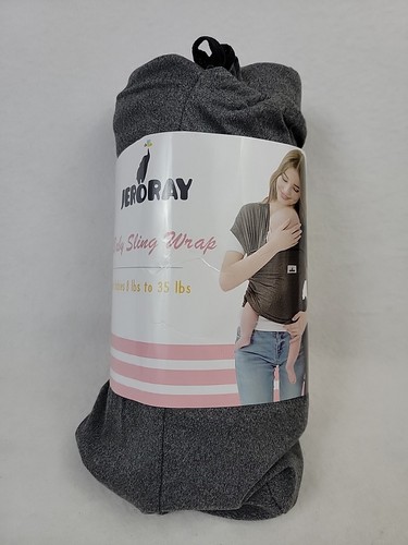 Jeroray Baby Sling Wrap for Babies 8lbs to 35lbs  - Heather Grey (205inx21in) - Picture 1 of 6