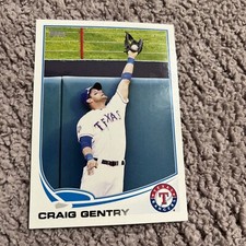 2013 Topps Series 2 Texas Rangers Baseball Card #531 Craig Gentry
