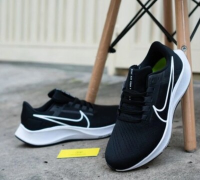Nike Air Zoom Pegasus 38 TB CW7358-002 Black White Shoes | eBay