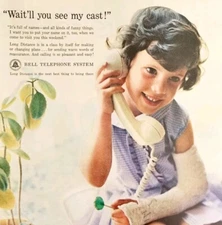 1962 Bell Telephone System AT&T Advertisement Communication Utility HM2K