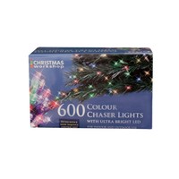 The Christmas Workshop 600 Led Chaser String Lights Multi-coloured The Christmas Workshop 600 Led Chaser String Lights Multi-coloured
