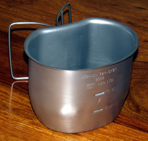 Genuine British Army Stainless Steel 58 pattern Crusader Mug / Cup NEW - Picture 2 of 2