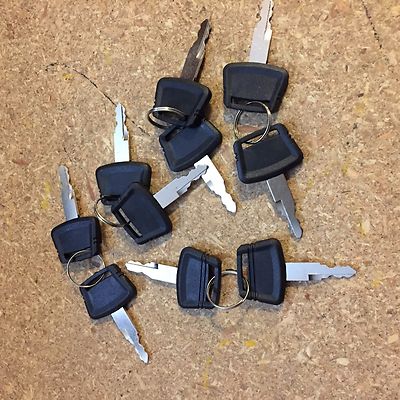 10 Chiavi H800 Per Escavatori HITACHI, FIAT, JOHN DEERE, NEW HOLLAND, CASE, Nuove, Master Plant