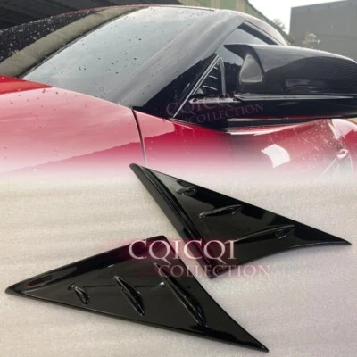 Gloss Black anti-wind buffeting deflector for TOYOTA 20~26 GR Supra MK5 J29 A91◎ - Image 1 of 4