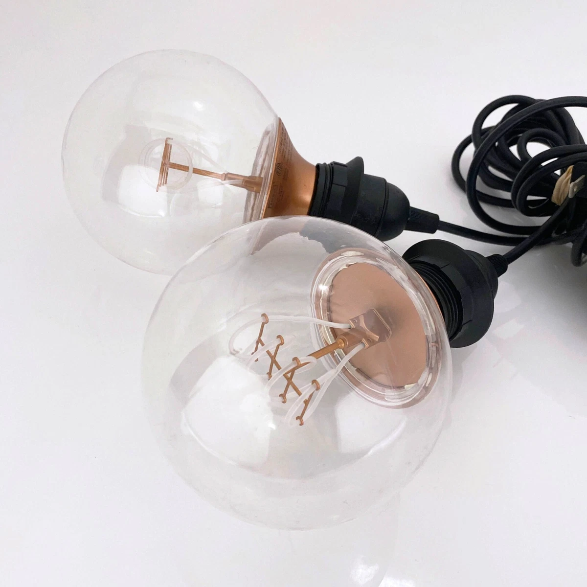 2 IKEA Nittio Bulbs LED 20 lm 1.8w E26 LED1483G2 120v 60Hz
