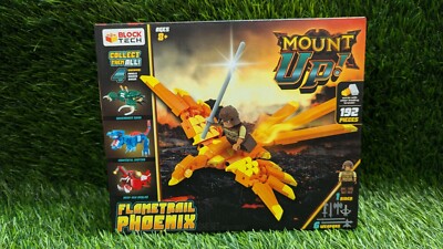 NEW Sealed Block Tech Mount Up! Flametrail Phoenix 192 Piece Buildable Figure