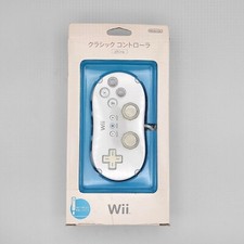 Wii Classic Controller Shiro White w/ Box, Manual 2006 Nintendo Genuine
