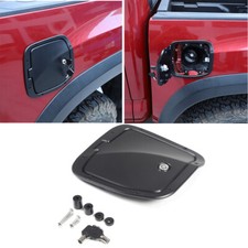 Black Alloy Fule Tank Cap Safety Lock Cover For Toyota Tacoma 2016-22 US