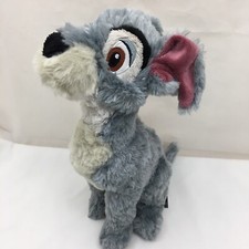 Lady  The Tramp Dog Sewn Eyes Core Tramp Disney Store Plush 12" Toy Lovey