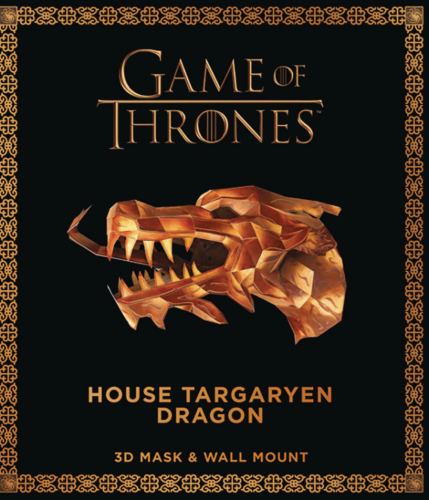 Masque Game of Thrones avec maison de livre dragon Targaryen - Photo 1 sur 1