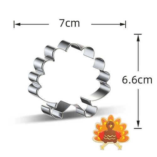 16pcs Thanksgiving Series Cookie Cutter Set Stainless Steel Biscuit Mold Fondant - Picture 5 of 8