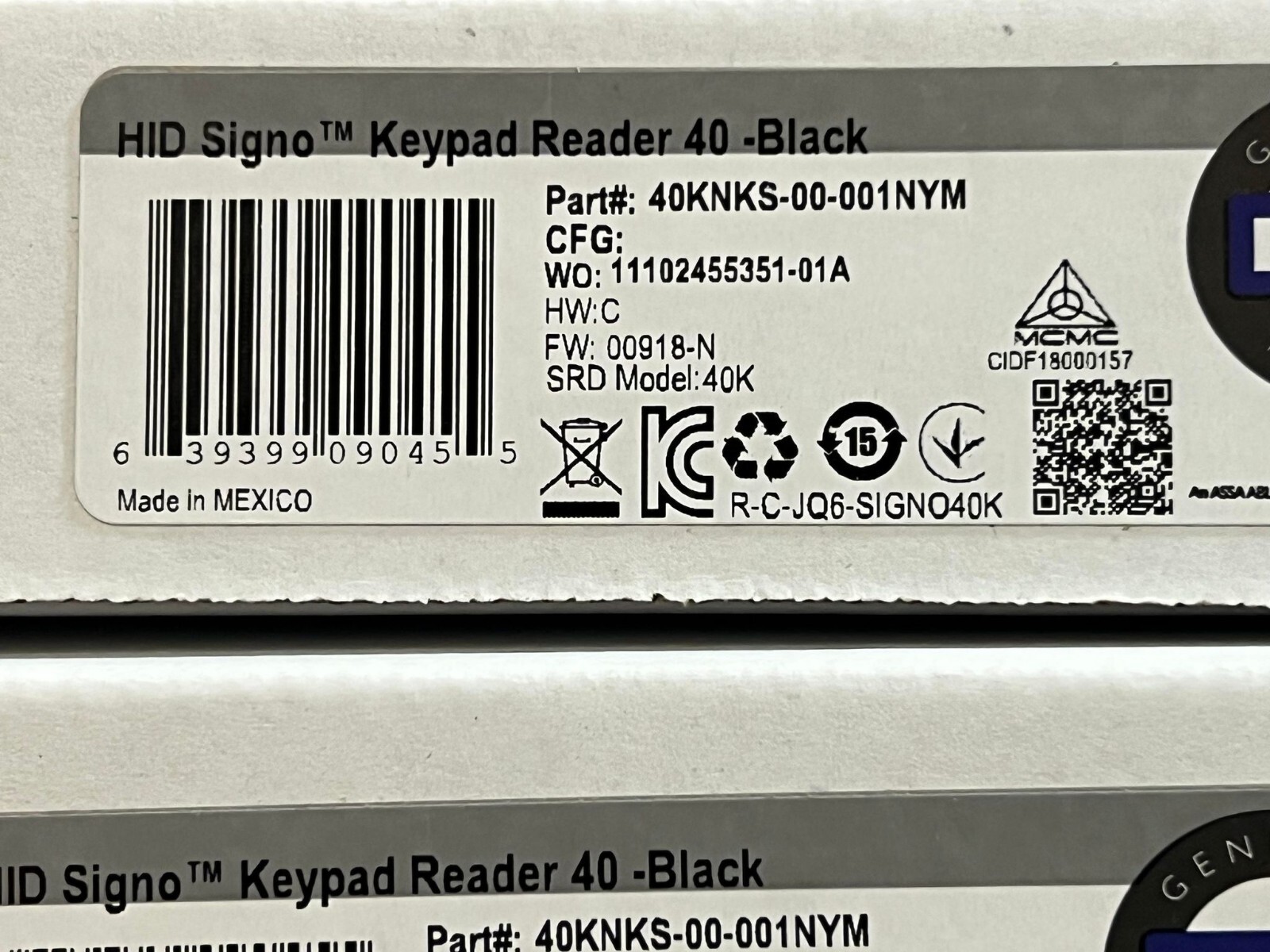 HID 40KNKS-00-001NYM Signo Keypad Reader 40-Black | eBay