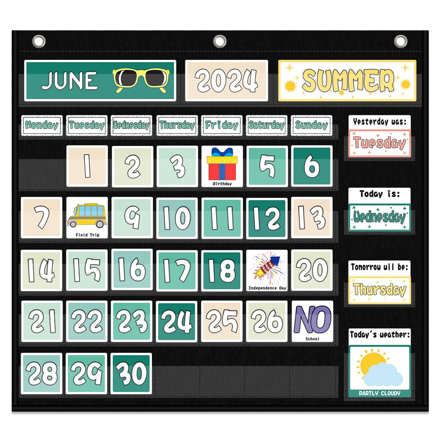 Chart For Preschool Black Decor