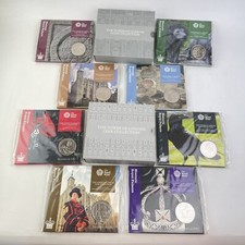 United Kingdom The Tower Of London Coin Collection 8 X &pound;5 Coin 2019 & 2020 BU