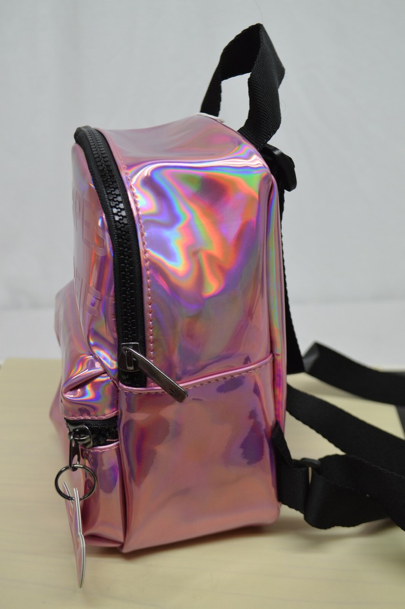 NEW Adidas Mini Pink Hazy Rose Metallic Iridescent Backpack NEW Adidas Mini Pink Hazy Rose Metallic Iridescent Backpack