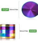 Grinder Metal Zinc Alloy Tobacco Grinder Herb Grinder Spice Grinder – Rainbow — photo 4