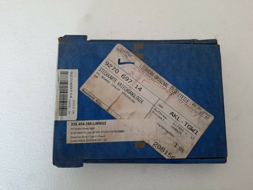 Liebherr 9270 697 14 tarjeta lógica lenta cubierta grúa PCB / 927069714 *Nuevo* - Imagen 2 de 6