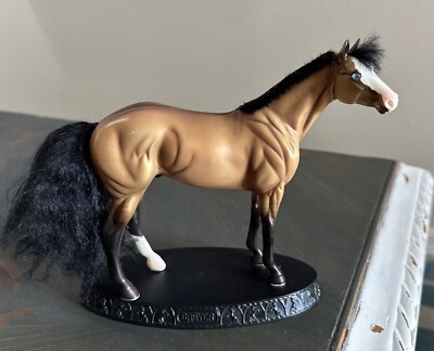 2008 Breyer Reeves American Quarter Horse Dun On Base Mohair Mane Glass Eyes