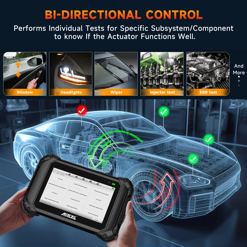 ANCEL V5 BT Full System OBD2 Scanner Bidirectional Car Diagnostic Tool EPB TPMS - Image 4 of 4