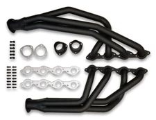 1955-57 BB Chevy BBC 396 454 496 502 CI Chassis Headers 55-57 Tri-Five Black Set