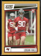2022 Score - Rookies Gold #359 Logan Hall (RC)