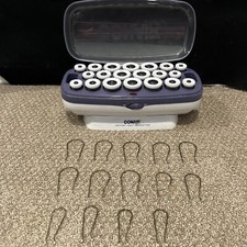 Conair Instant Heat Hairsetter 20 Velvet Hot Rollers w / 14 clips CHV21 tested
