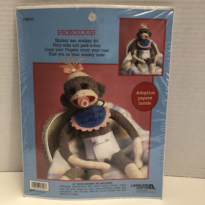 Leisure Arts Precious 21  Sock Monkey Kit #46258