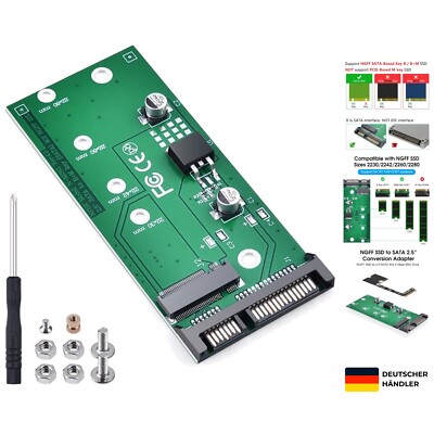 M2 Sata Adapter M.2 NGFF SSD auf 2,5 Zoll SATA III AdapterNicht für M.2 NVME,...