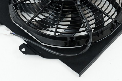 CSF Aluminum Fan Shroud w/12in SPAL Fan w/Black Finish Fits 92-00 Honda Civic - Picture 5 of 10