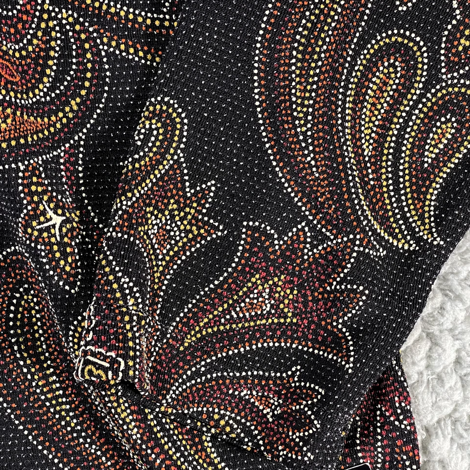 Vintage Bon Worth Studded Top S Metallic Paisley Slink Heavyweight Blouse - Image 3 of 4