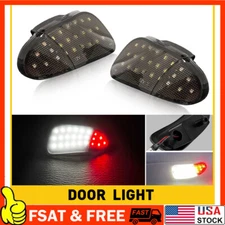 Pair LED Interior Courtesy Door Light For 97-03 Ford F150 97-99 Ford F250 Duty