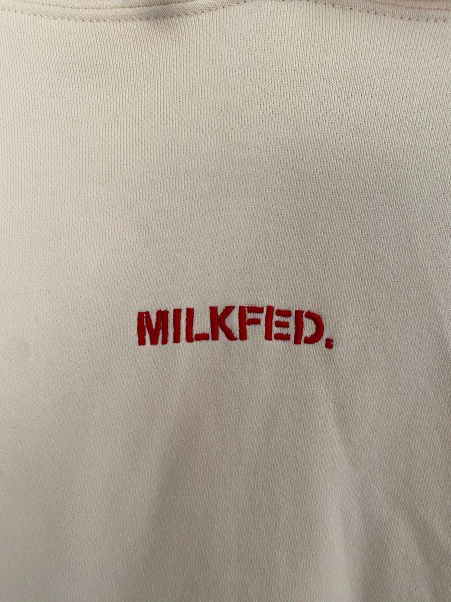 MILKFED.×M!LK Sweat Off White 82 HOODIE OFF WHITE – SWEET PANTS