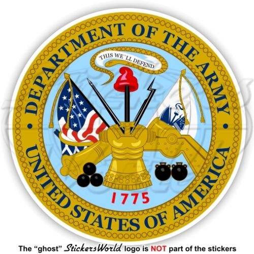US DEPARTMENT of the ARMY Siegel Amerika, USA Amerikanische Aufkleber, Sticker - Afbeelding 1 van 1