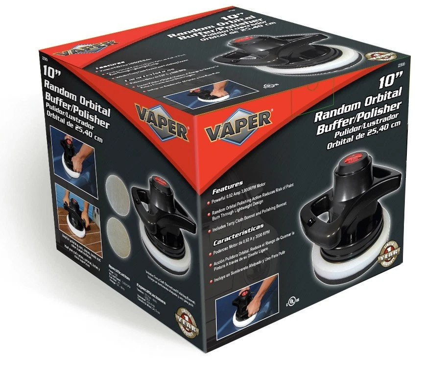 Pulidora/tampón automotriz orbital eléctrica aleatoria Titan 22610 10" Foto 2 de 2